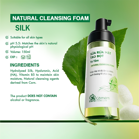 Silk Foaming Facial Cleanser - CoMem